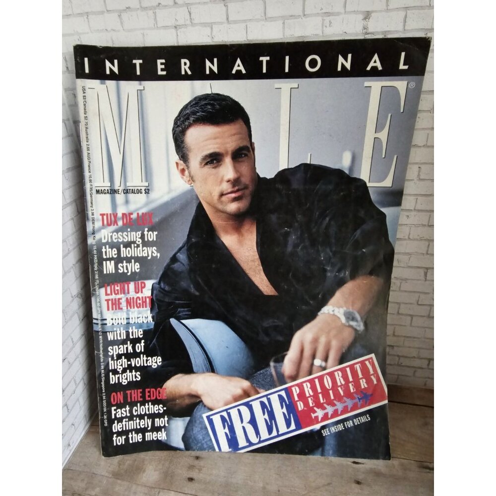 International Male 1996 Holiday Catalog Frank Forbes Cover Vintage 90s Fashion